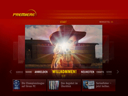Startseite der Premiere Online-Videothek