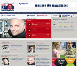 Homepage von Radio 1