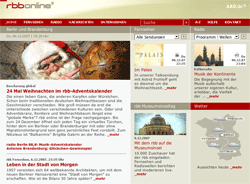 Homepage von rbb-online